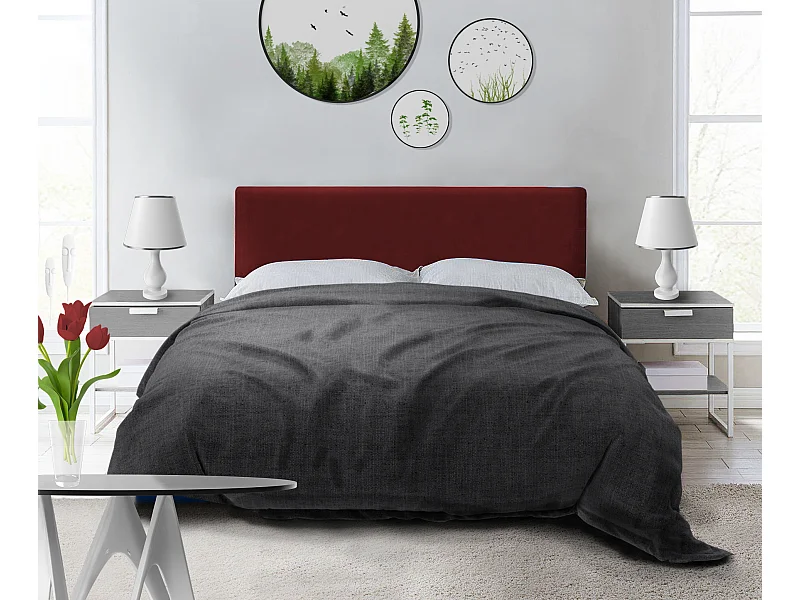 Cama estofada Nefryt 170x212x90 cm, área 160x200 cm, com baú, elevador a gás, tecido Monolith castanha