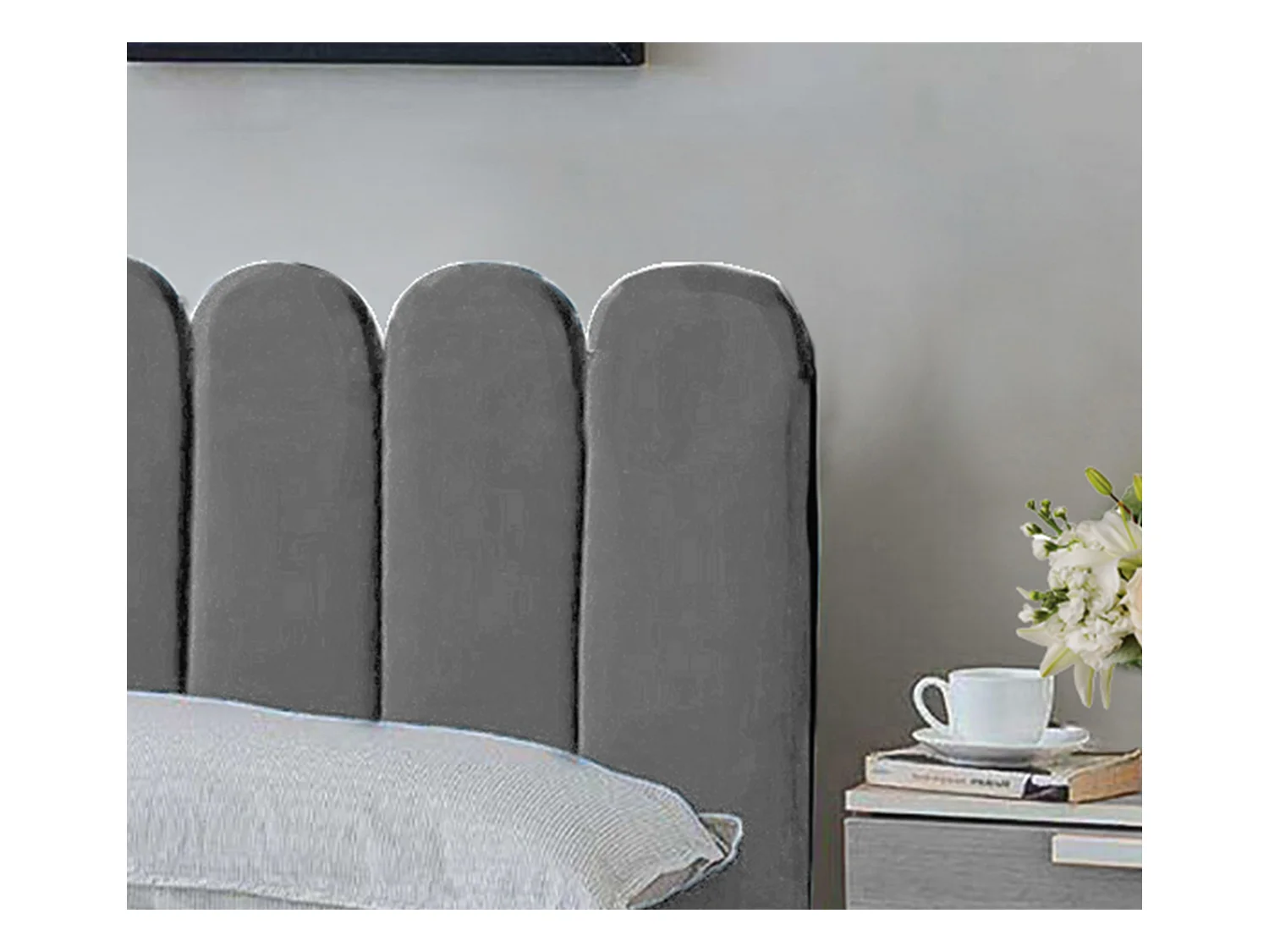 Lit rembourré Venezia 170x212x90 cm, couchage 160x200 cm, coffre, vérin à gaz, tissu Monolith châtaigne