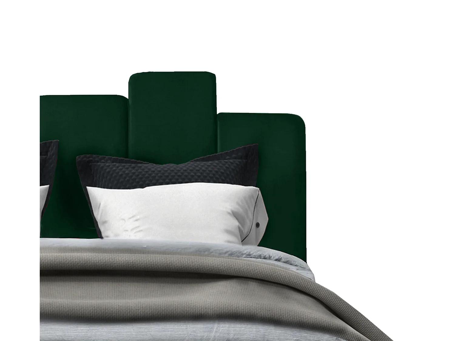 Lit rembourré Orion 190x212x90 cm, couchage 180x200 cm, coffre, vérin à gaz, tissu Monolith vert