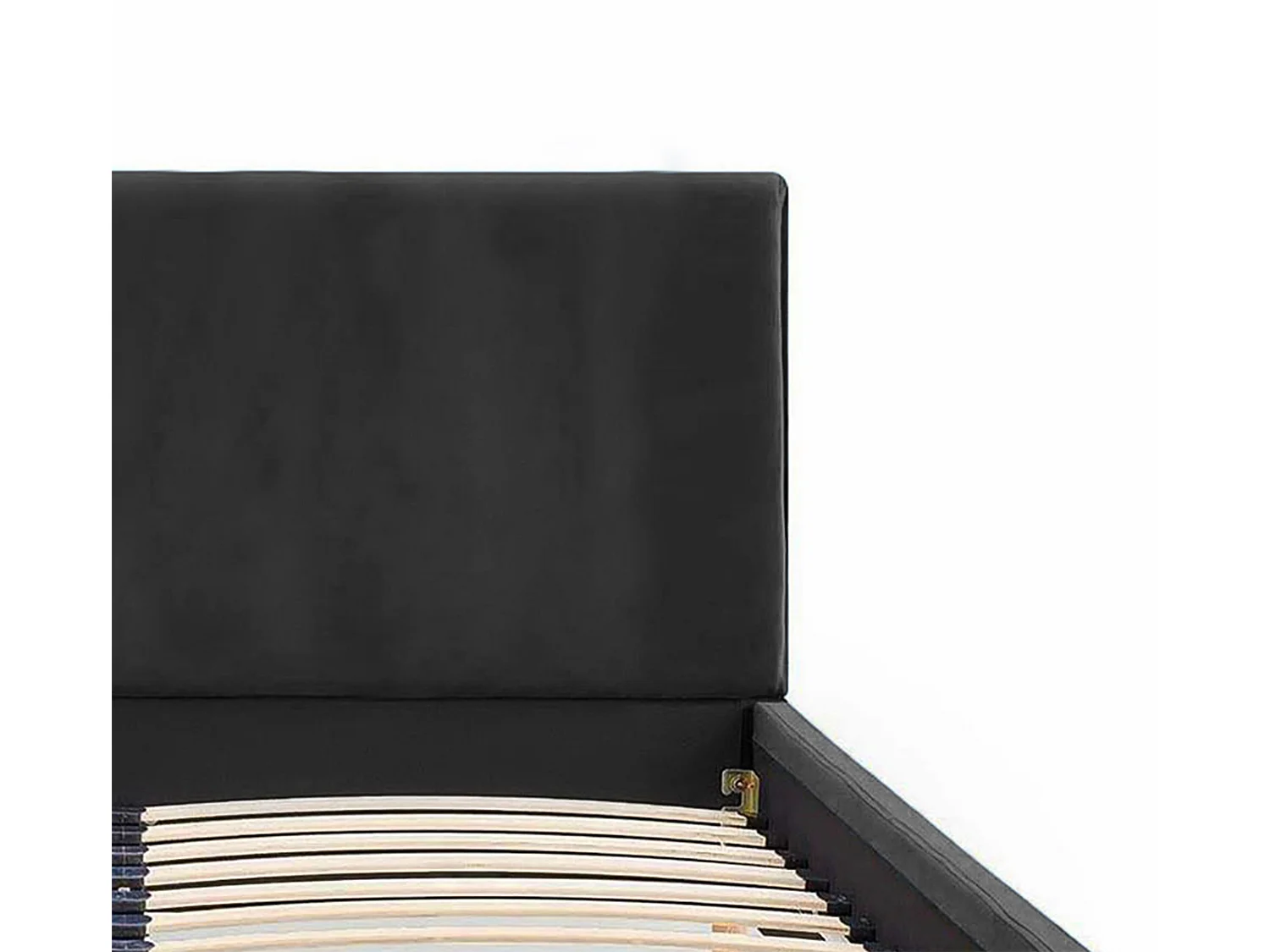 Lit rembourré Nefryt 190x212x90 cm, couchage 180x200 cm, coffre, vérin à gaz, tissu Monolith gris