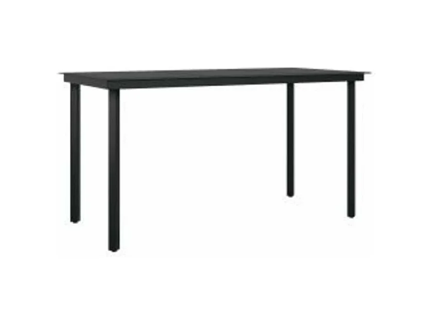 Ensemble à manger jardin coussins 5pcs marron poly rotin verre