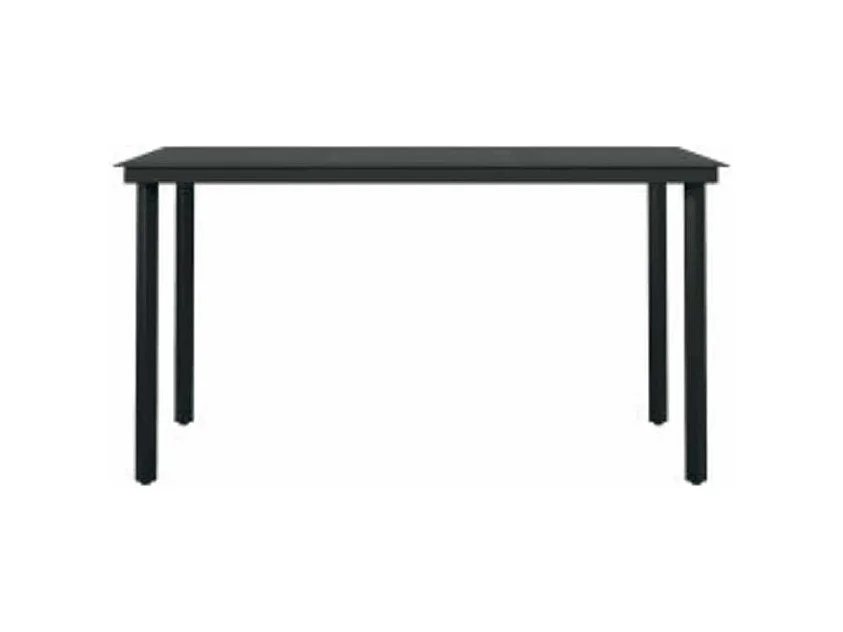 Ensemble à manger jardin coussins 5pcs marron poly rotin verre