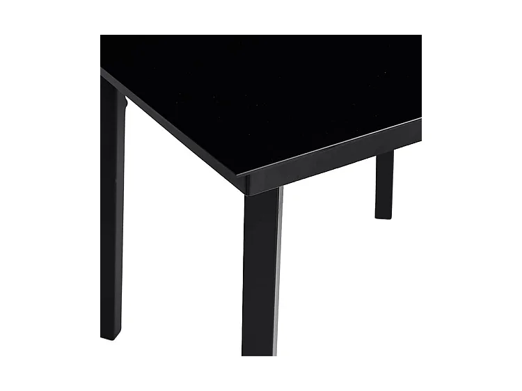 Ensemble à manger jardin coussins 5pcs marron poly rotin verre