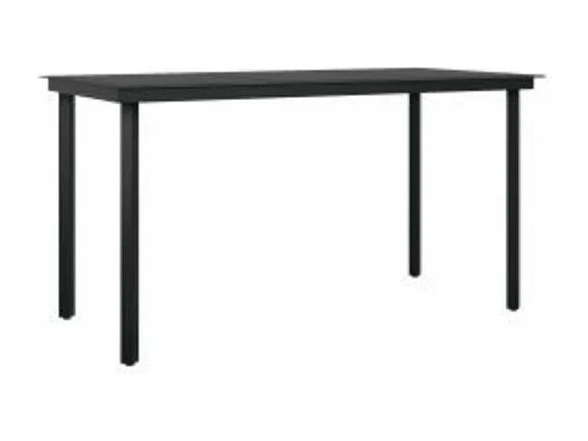 Ensemble à manger jardin coussins 5pcs marron poly rotin verre