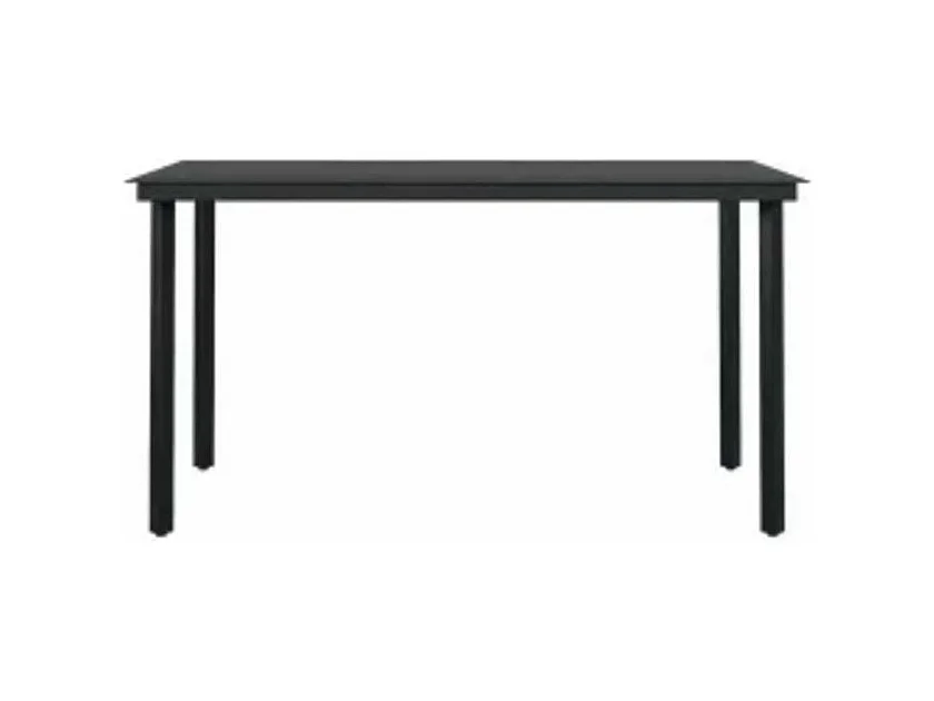 Ensemble à manger jardin coussins 5pcs marron poly rotin verre