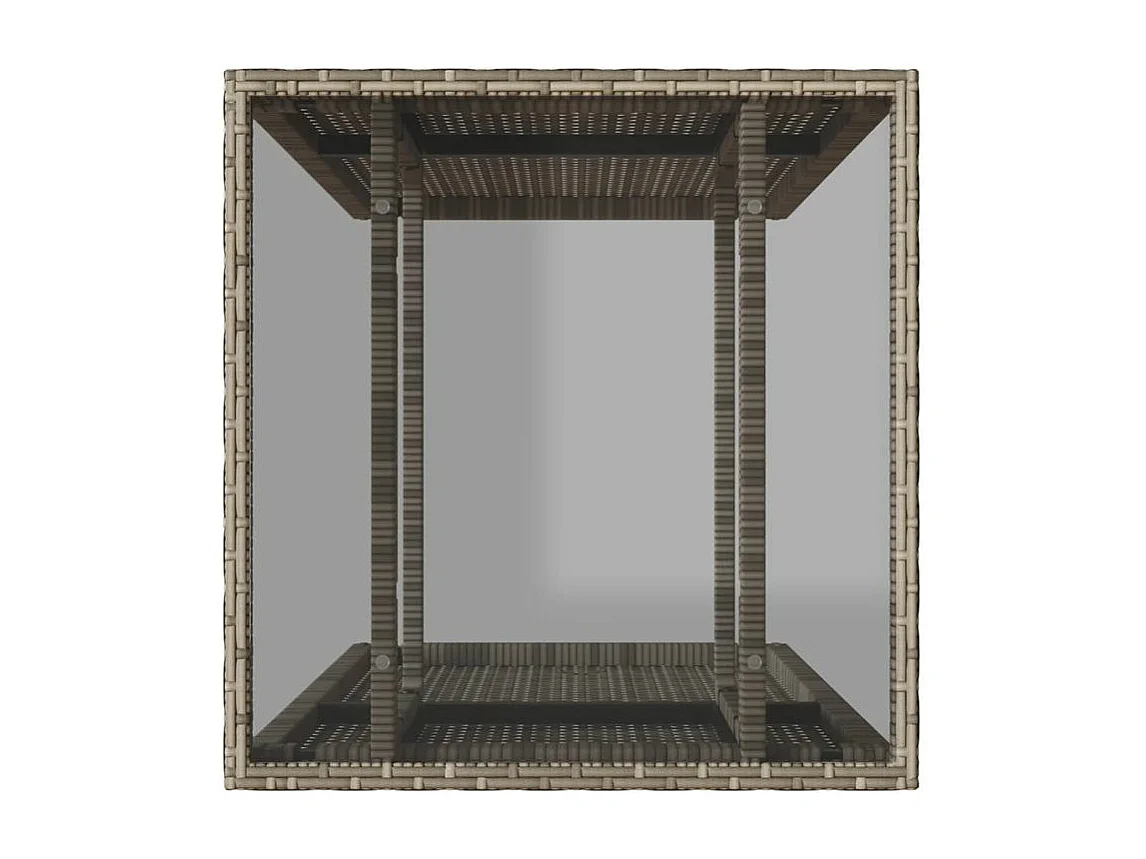 Ensemble de bistro 3 pcs avec coussins beige résine tressée