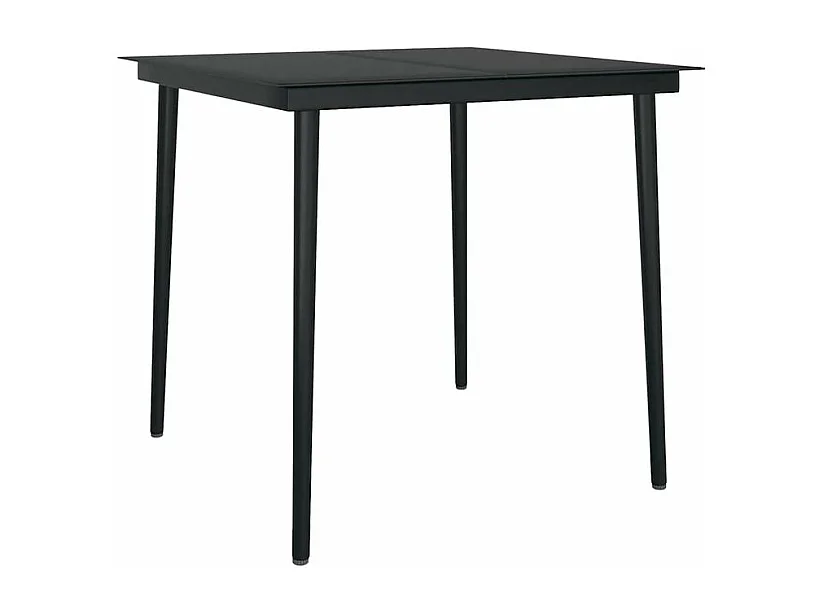 Ensemble à manger jardin coussins 3 pcs gris poly rotin verre