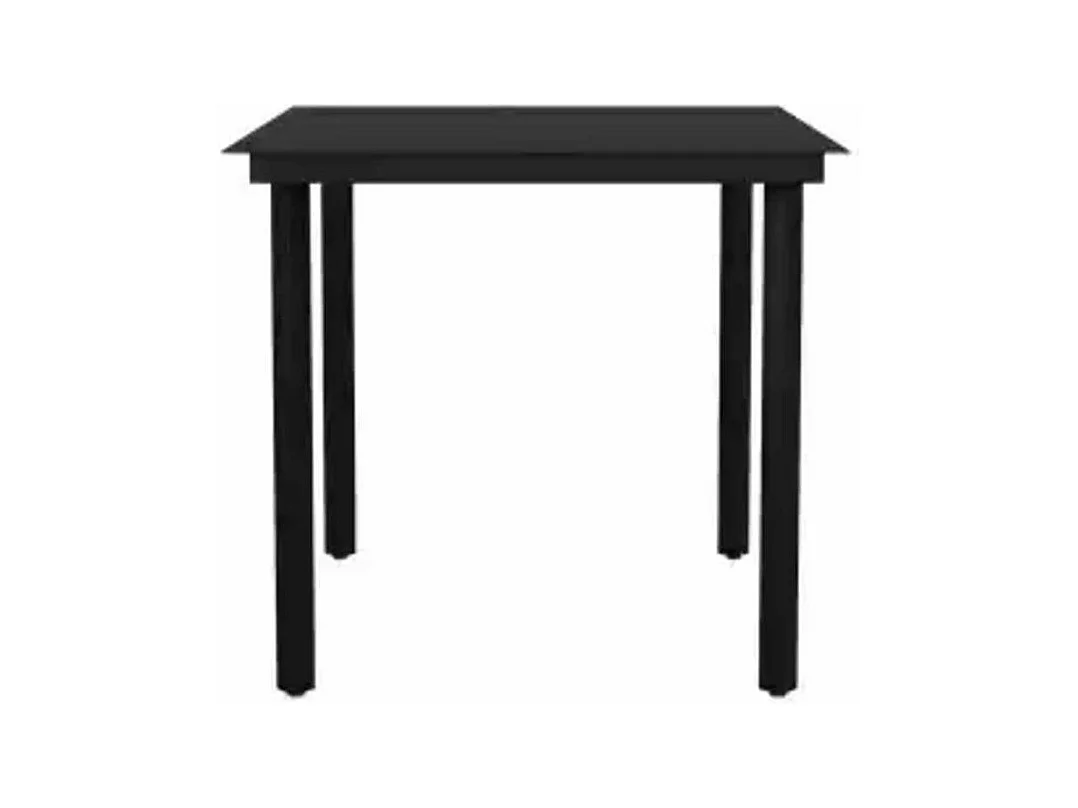 Ensemble à manger jardin coussins 3pcs marron poly rotin verre