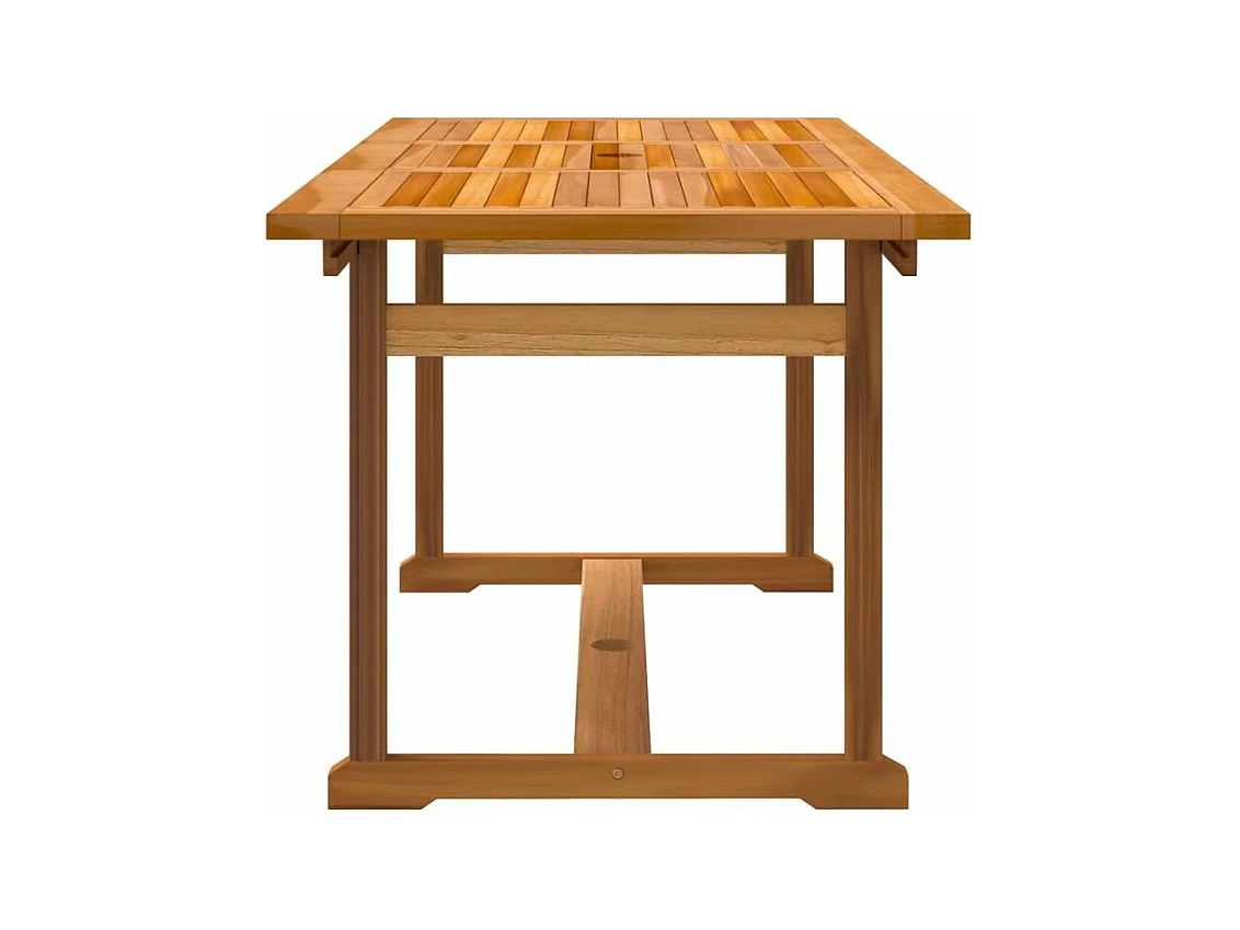 Ensemble à manger de jardin 7pcs bois d'acacia solide textilène