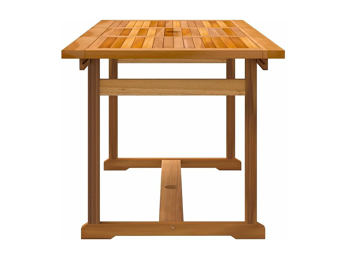 Ensemble à manger de jardin 7pcs bois d'acacia solide textilène