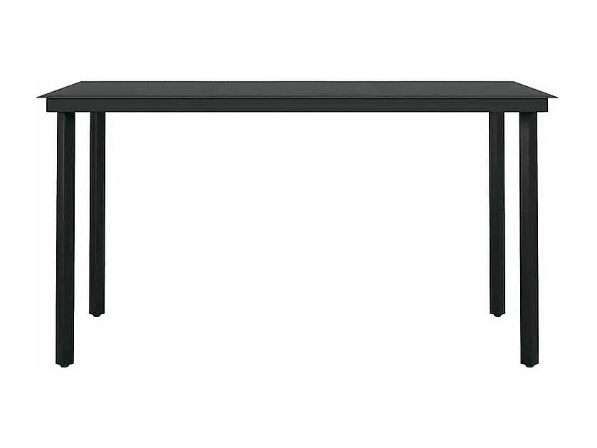 Ensemble à manger jardin coussins 5pcs marron poly rotin verre