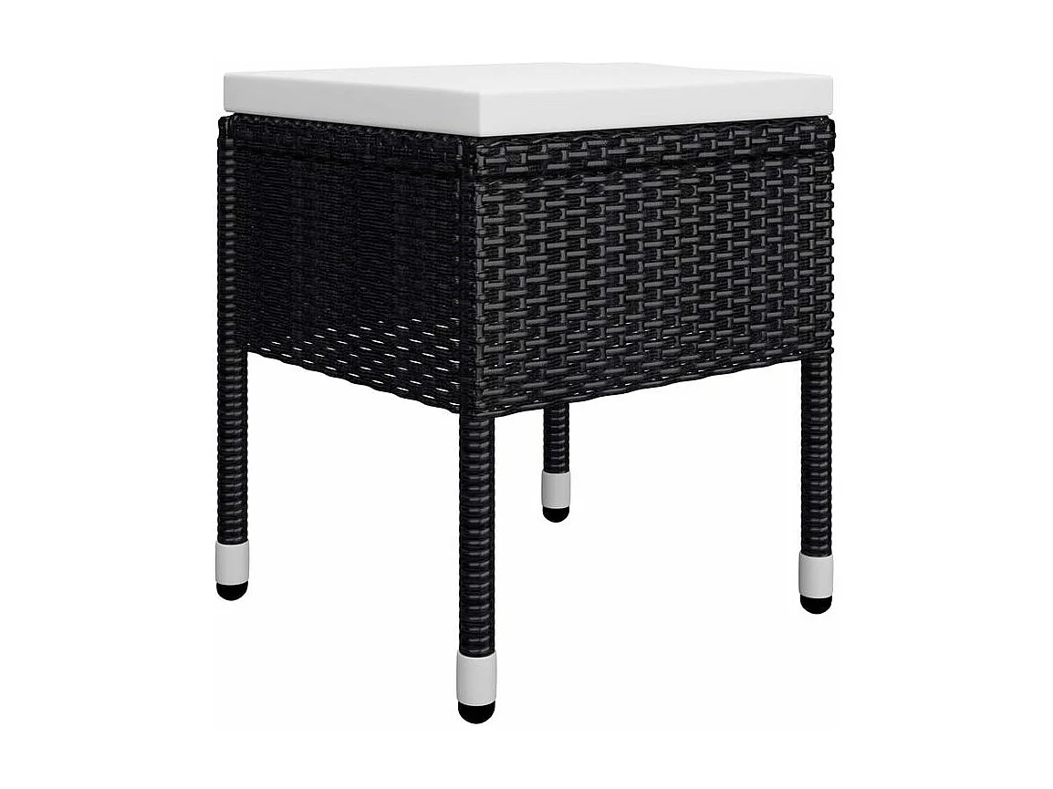 Ensemble de salle à manger de jardin 11 pcs Noir