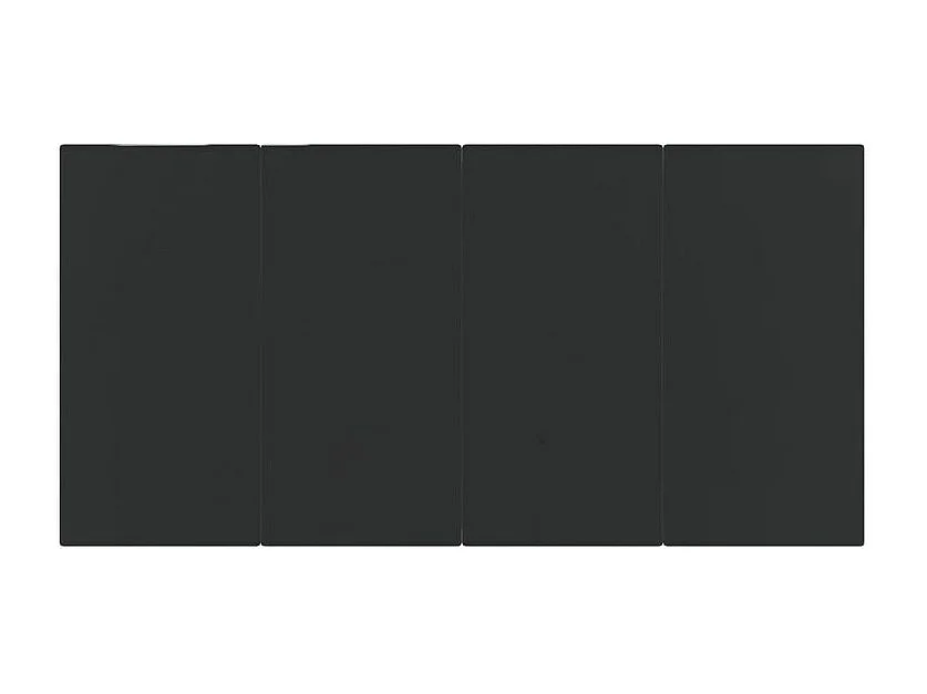 Ensemble à manger de jardin 7 pcs Noir Résine tressée