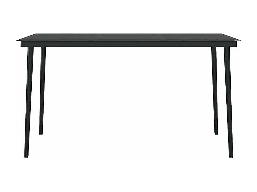 Ensemble à manger jardin coussins 5pcs marron poly rotin verre