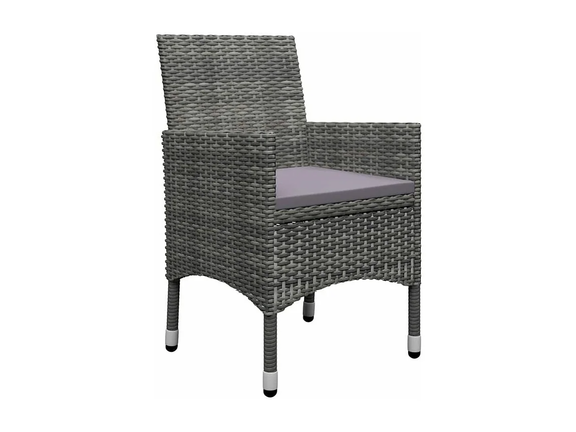 Ensemble de salle à manger de jardin 11 pcs Gris