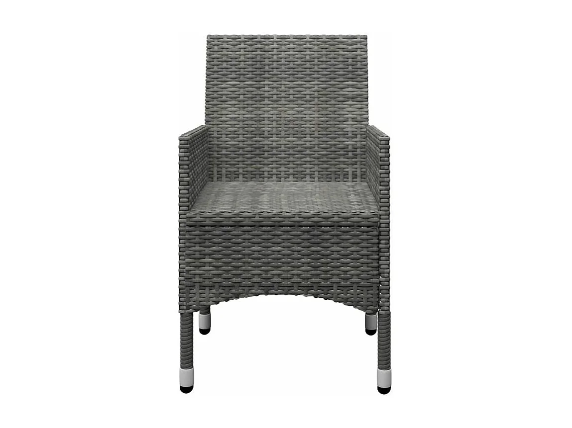 Ensemble de salle à manger de jardin 11 pcs Gris