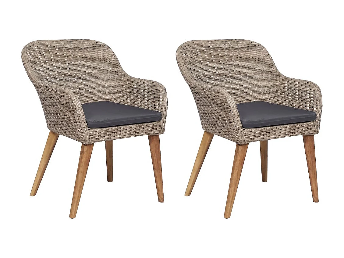 Ensemble de salle à manger de jardin 3 pcs Marron 11