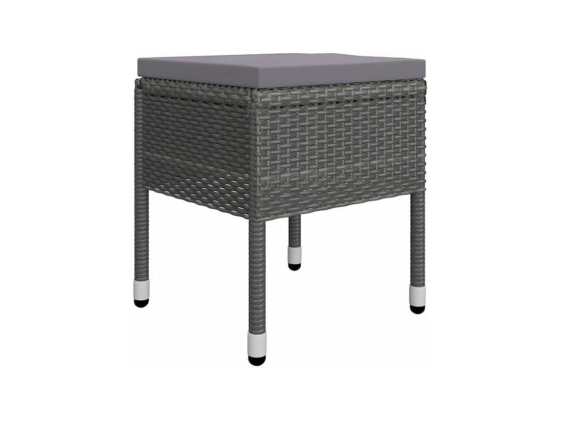 Ensemble de salle à manger de jardin 7 pcs Gris