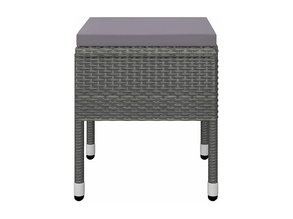 Ensemble de salle à manger de jardin 7 pcs Gris