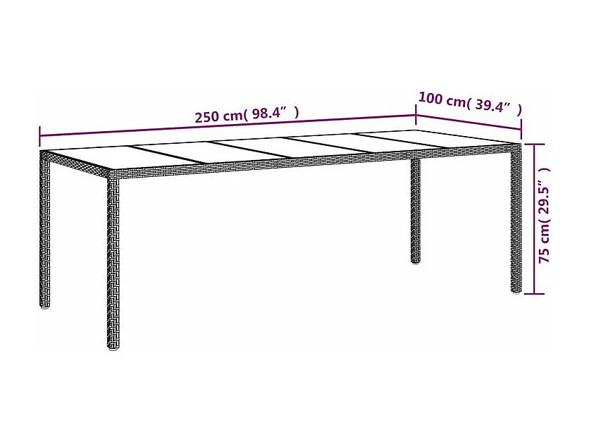 Ensemble à manger de jardin et coussins 11 pcs gris rotin verre