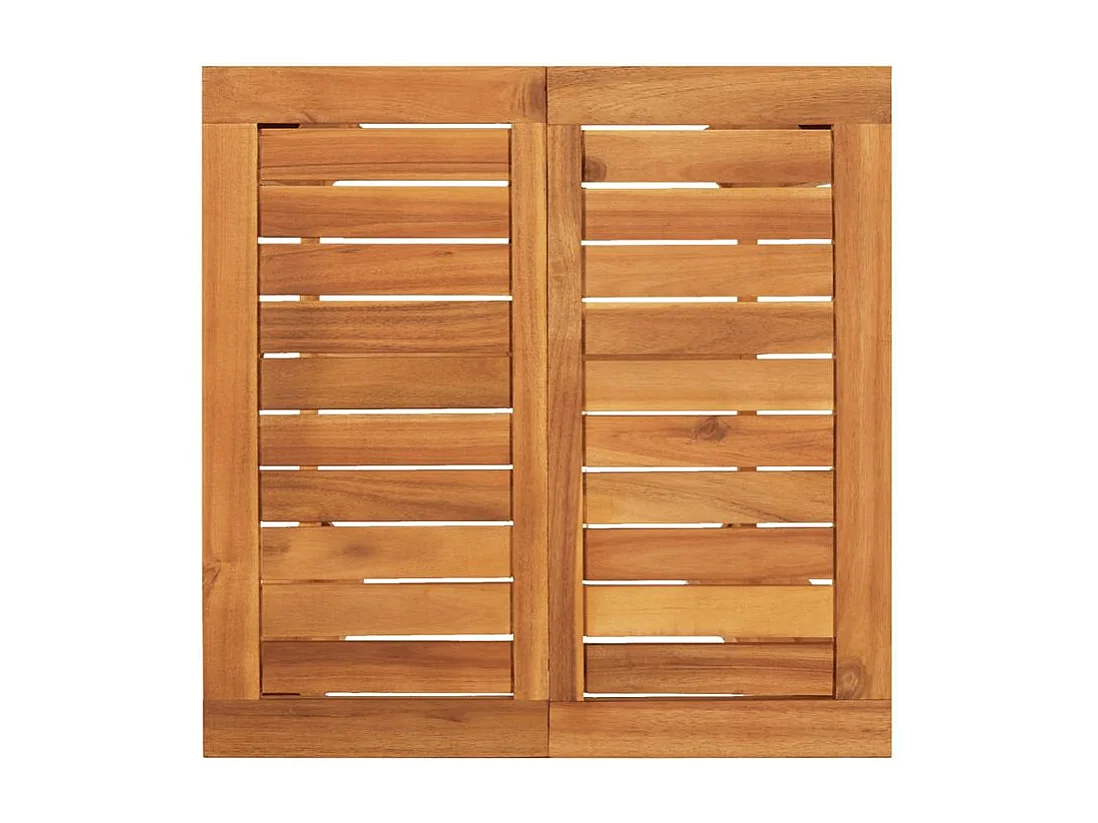 Ensemble de bar de jardin 3 pcs gris bois massif acacia rotin