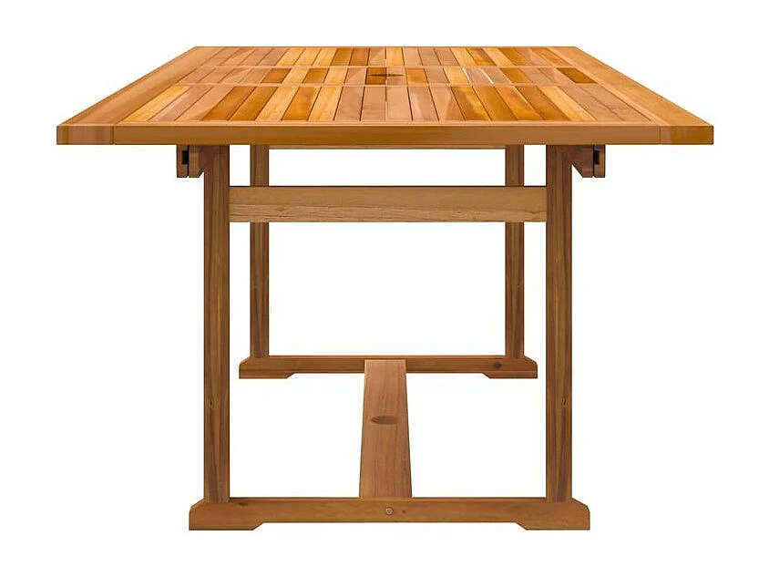 Ensemble à manger de jardin 7pcs bois d'acacia solide textilène