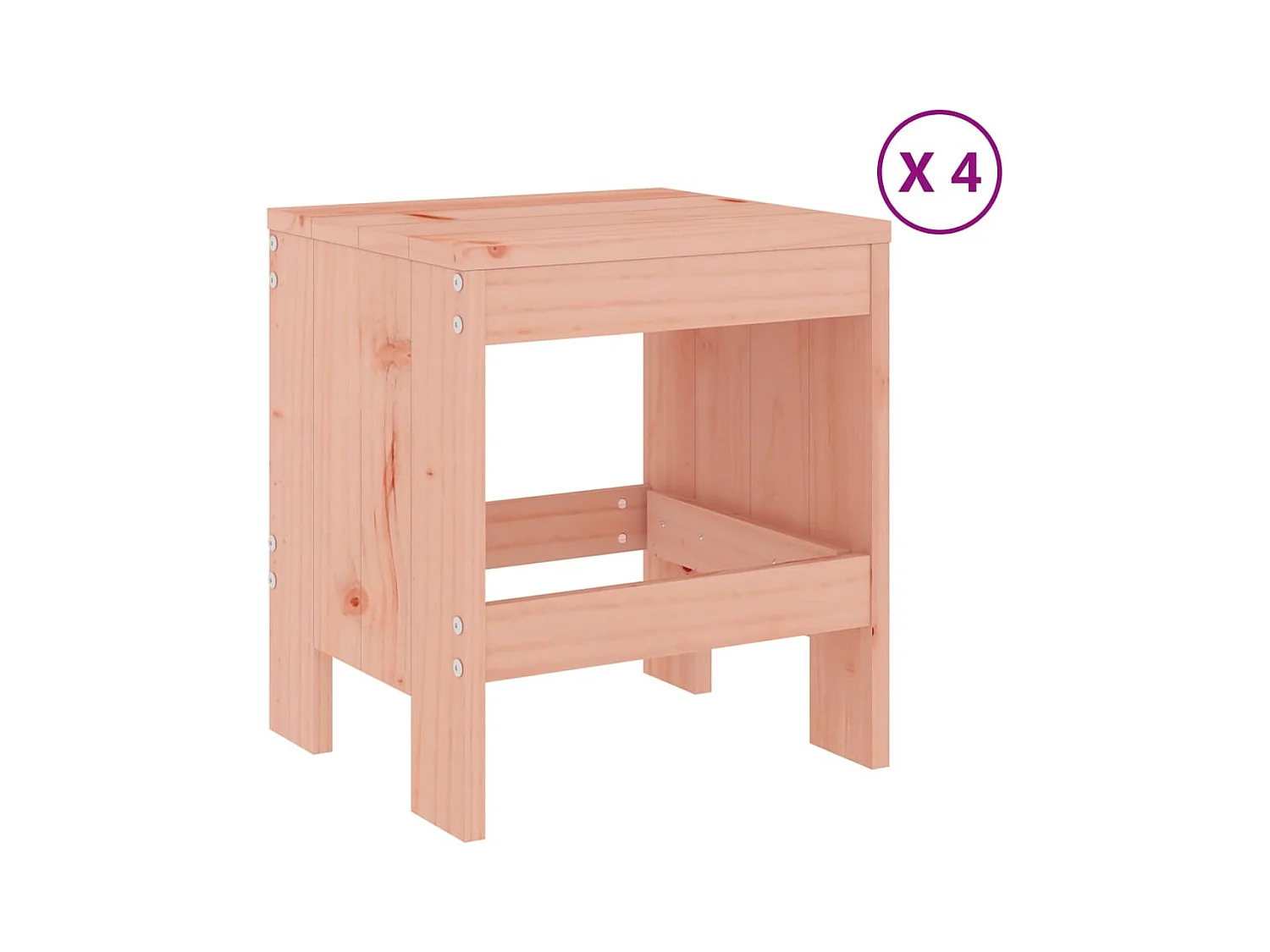 Ensemble à manger de jardin 5pcs bois massif Douglas