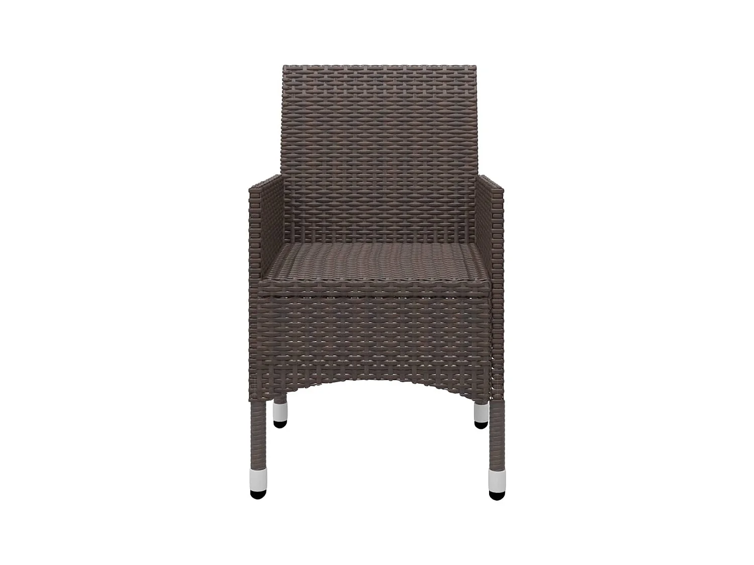 Ensemble de salle à manger de jardin 7 pcs Marron 14