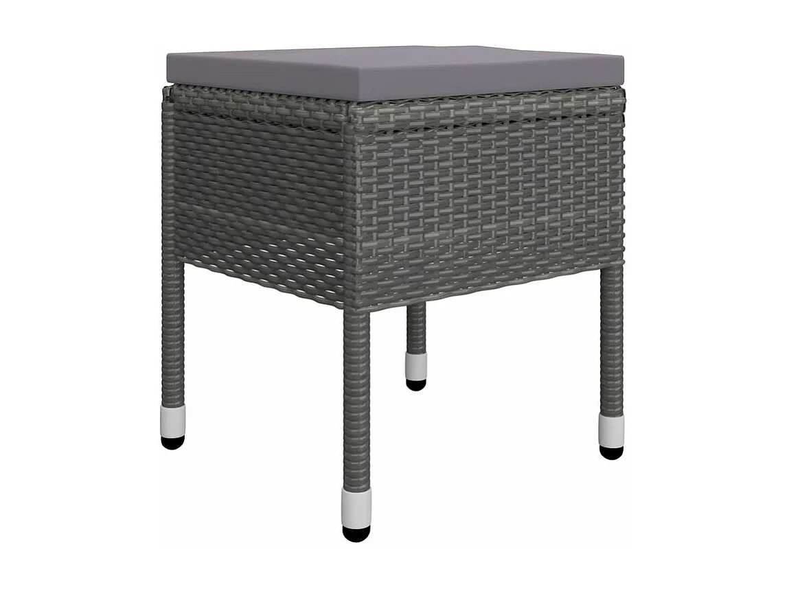 Ensemble à manger de jardin 7 pcs Gris