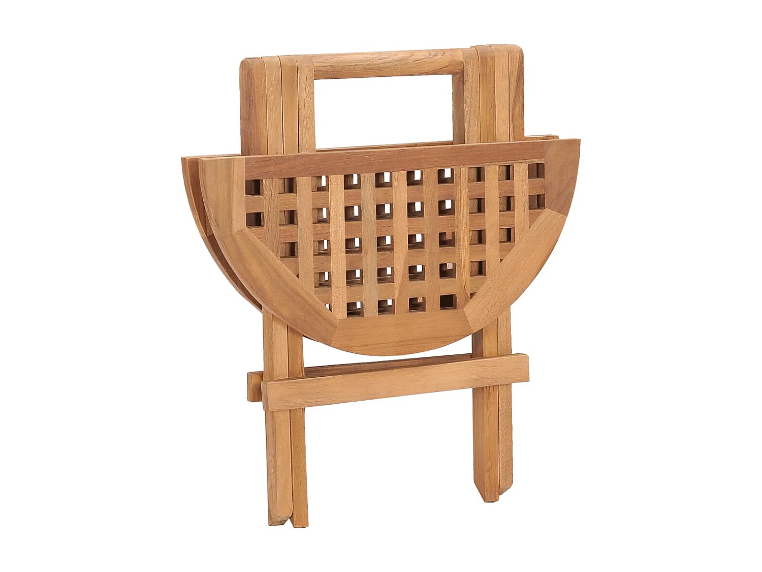 Mobilier à dîner d'extérieur pliable 3 pcs Bois solide de teck