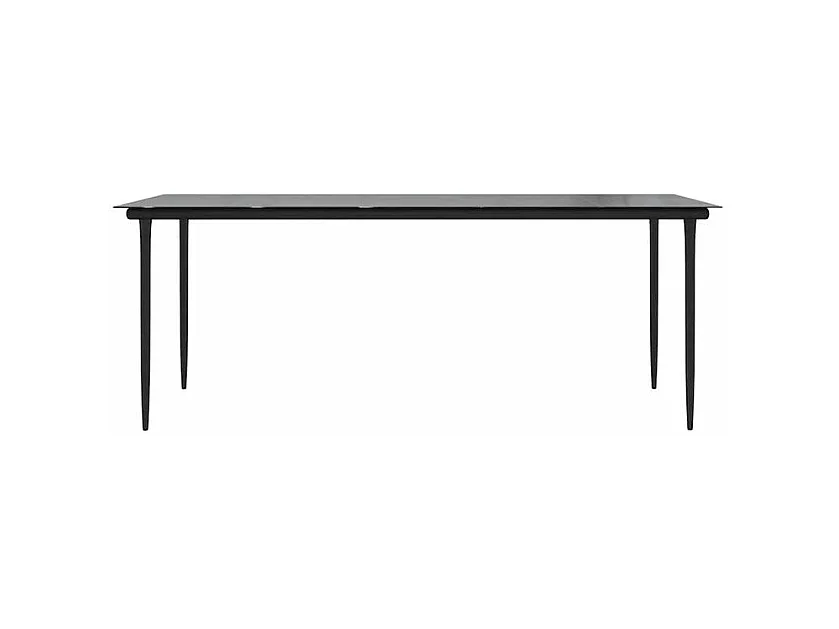 Ensemble à manger jardin coussins 7pcs marron rpoly otin verre