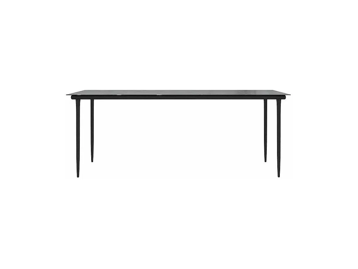 Ensemble à manger jardin coussins 7pcs marron rpoly otin verre