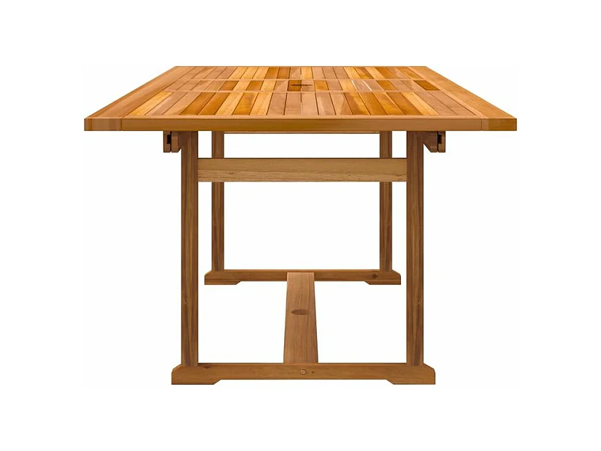 Ensemble à manger de jardin 5pcs bois d'acacia solide textilène