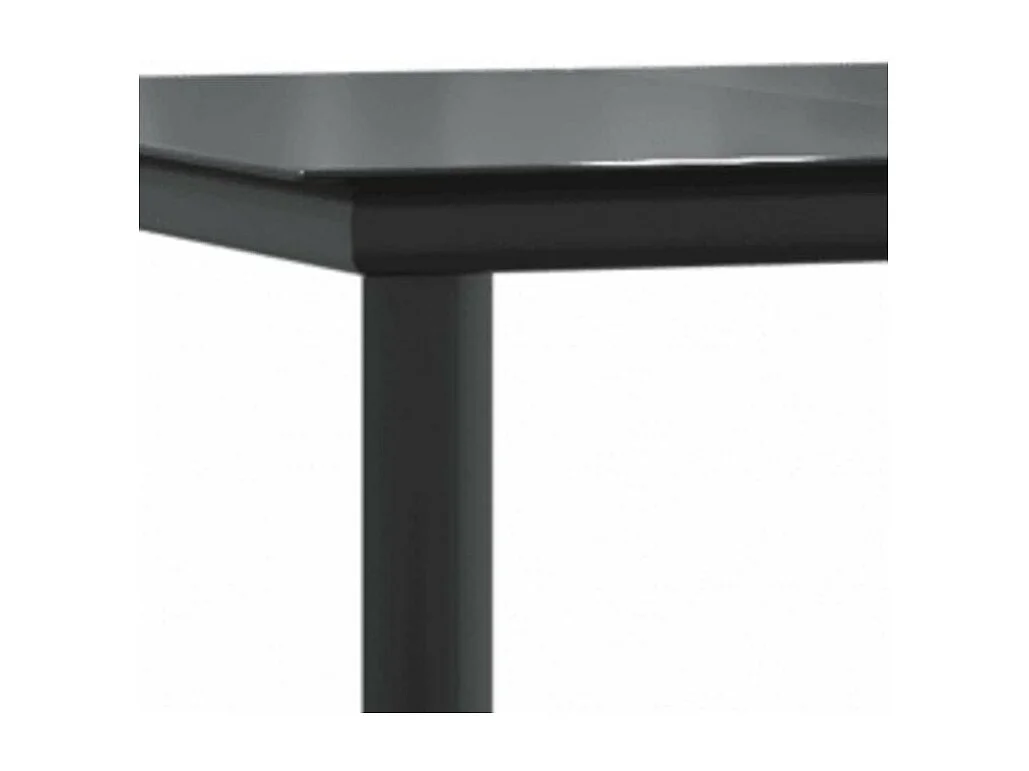 Ensemble à manger jardin coussins 5 pcs gris poly rotin verre