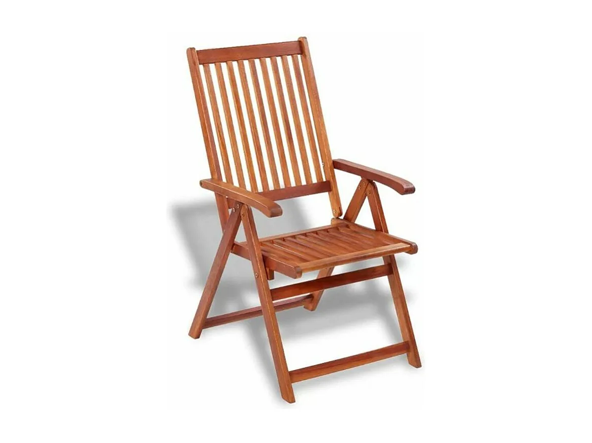 Table ovale et 6 chaises de jardin acacia clair Polina 3