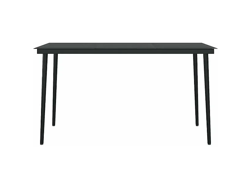 Ensemble à manger jardin coussins 5pcs marron poly rotin verre