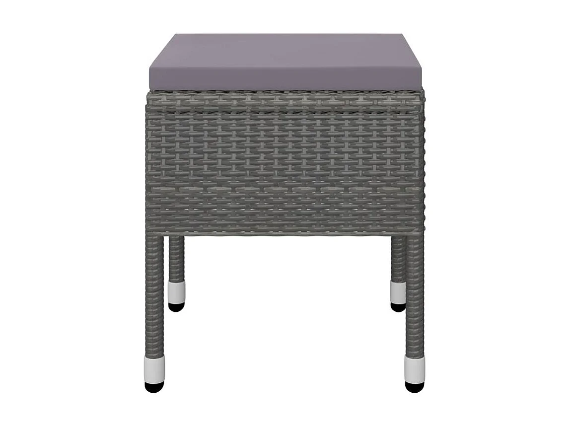 Ensemble de salle à manger de jardin 5 pcs Gris