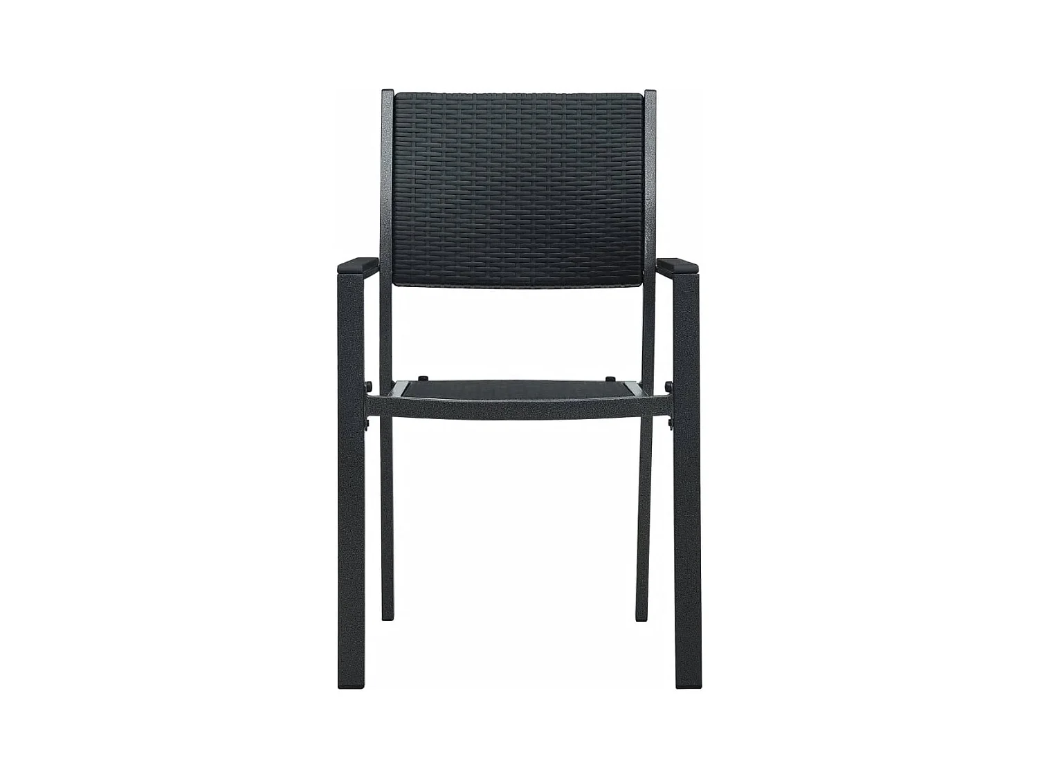 Ensemble de salle à manger de jardin 9 pcs Noir 20