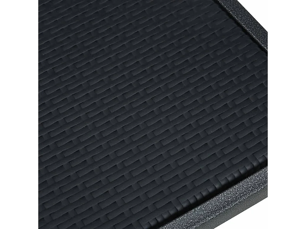 Ensemble de salle à manger de jardin 9 pcs Noir 20