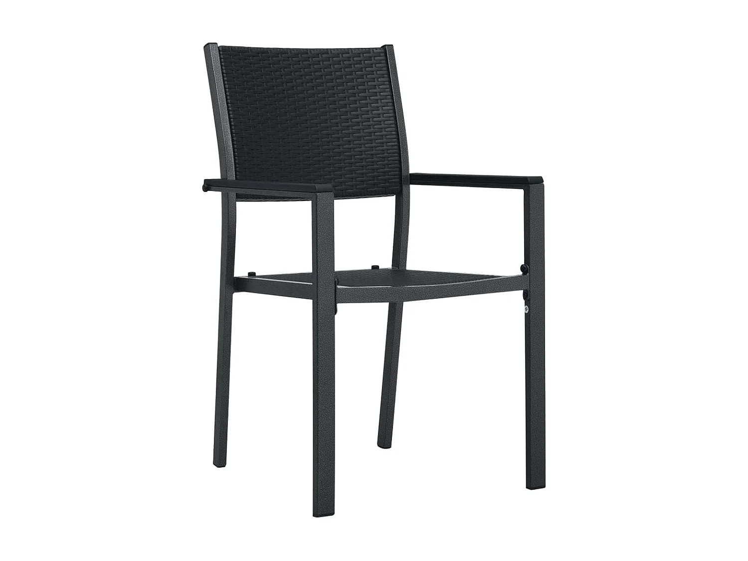 Ensemble de salle à manger de jardin 9 pcs Noir 20