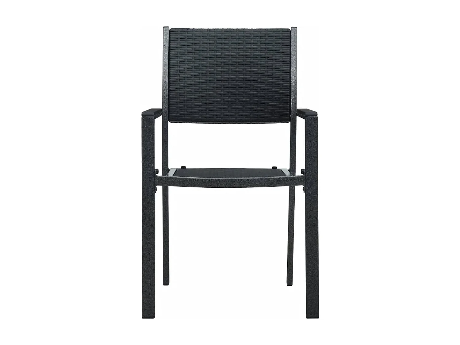 Ensemble de salle à manger de jardin 9 pcs Noir 20