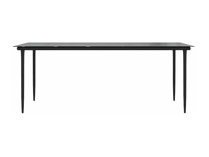 Ensemble à manger jardin coussins 9pcs marron poly rotin verre