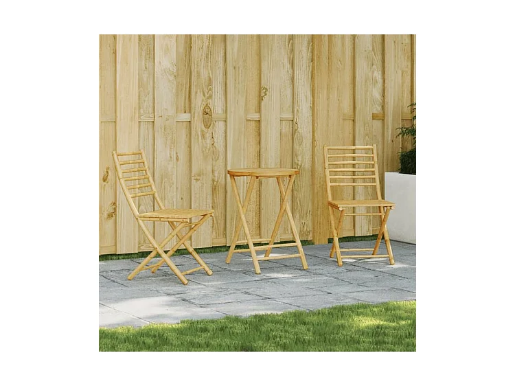 Ensemble de bistro 3 pcs bambou
