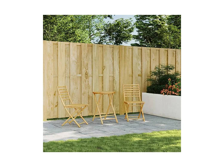 Ensemble de bistro 3 pcs bambou