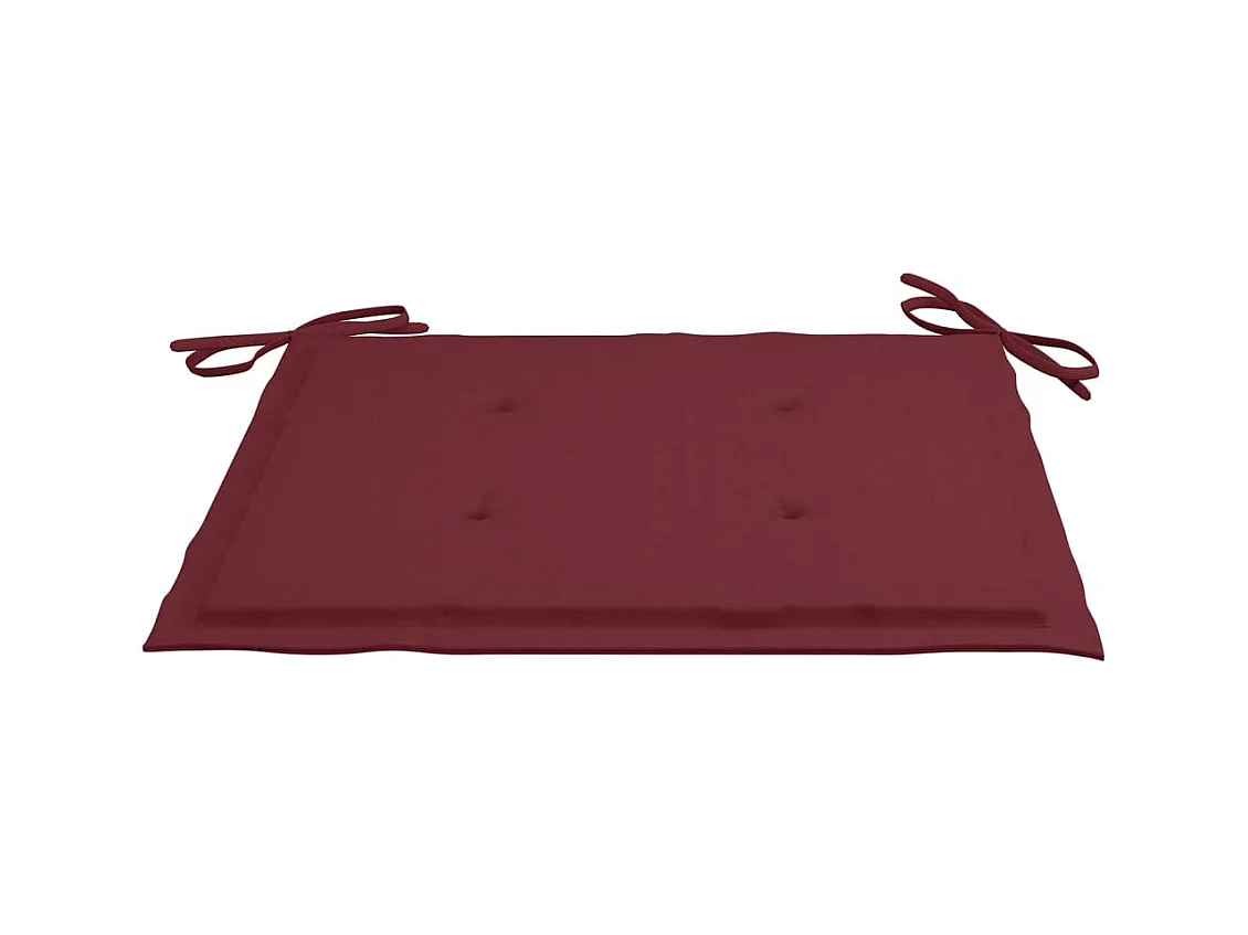 Chaises de jardin avec table à thé et coussins Acacia solide 18