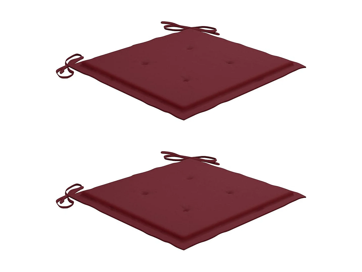 Chaises de jardin avec table à thé et coussins Acacia solide 18