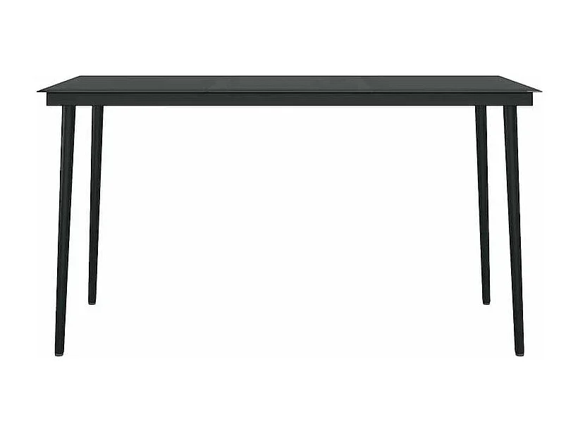 Ensemble à manger jardin coussins 5pcs marron poly rotin verre