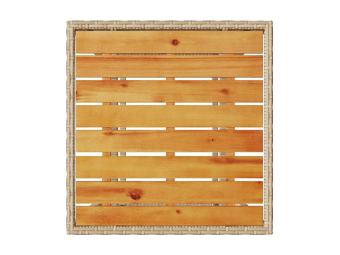 Ensemble de bistro 3 pcs avec coussins beige résine tressée