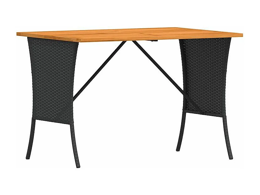 Salon de jardin 3 pcs avec coussins noir résine tressée