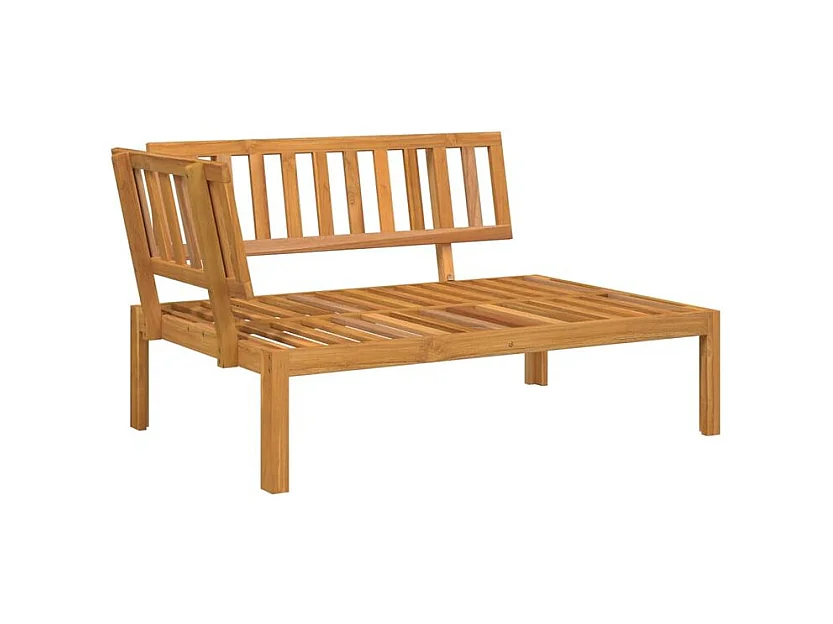 Salon palette de jardin avec coussins 5pcs bois d'acacia massif